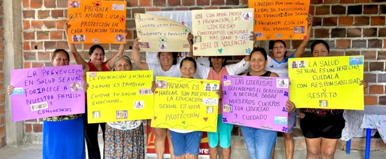 Conmemoración del Día Mundial de la Salud Sexual en la comunidad de Los Delfines en Loreto