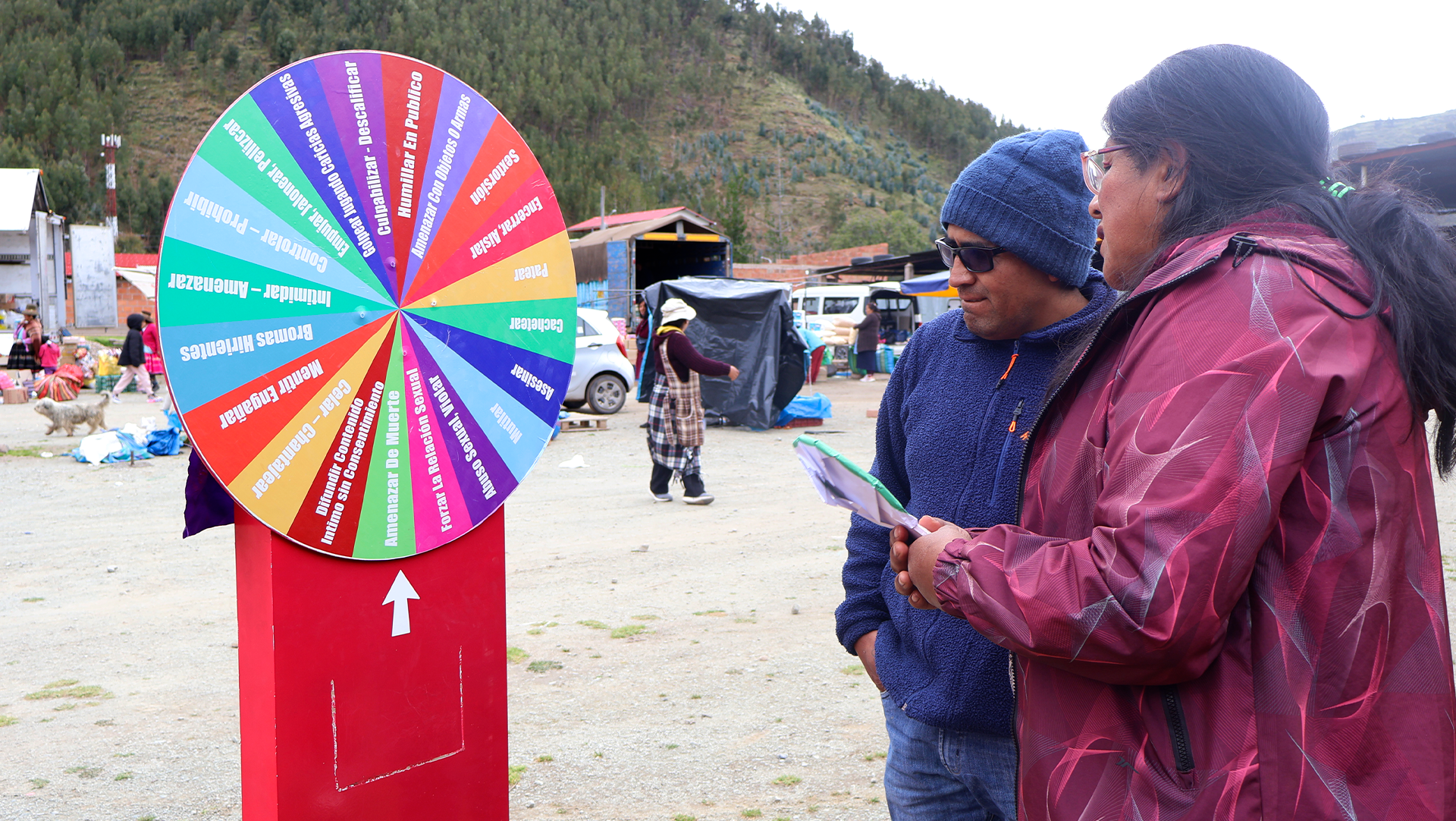CAMPAÑA POR EL 8M EN POMACANCHI, CUSCO, PERÚ